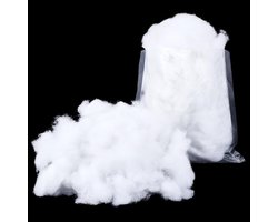 100 g witte 3D-vezelvulling Polyfill Fiberfill vulling Bulk zachte premium kussenvezelvulling Polyester materiaal voor knuffels Kussens Haakwerk DIY-knutselwerk Bankkussens Kerstmis