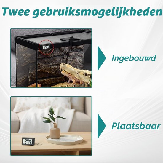 Thermometers met sensor, mini-koelkastthermometer, nauwkeurige temperatuurbewaking met externe sonde, ideaal voor koelkasten, vriezers en aquaria, temperatuurbereik -50 tot +110 °C — afbeelding 3