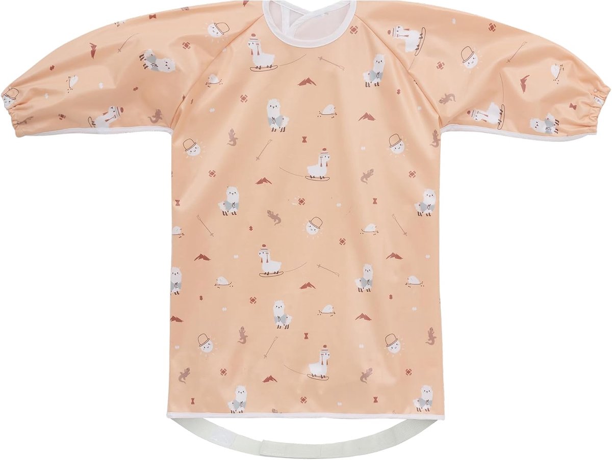 Dimsum Baby & peuter slabbetje overall met lange mouwen, waterdicht BLW spenen schort voor kinderstoel, uniseks voedingsslabbetje