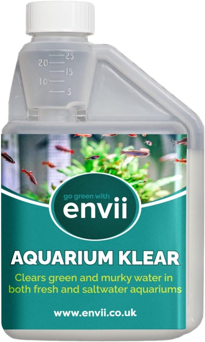 SnelShoppen - Aquarium Klear - Aquarium Cleaner voor Groen Water - Organische Behandeling voor 4000 Liter - Verbeter Waterkwaliteit en Helderheid - Ge