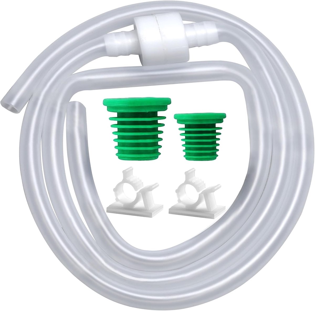 SnelShoppen - Soap Dispenser Set met 47 Inch Uittrekbare Tube, Verbeterde Controle, Ideaal voor Keuken en Badkamer, Geschikt voor de Meeste Zeepflesse