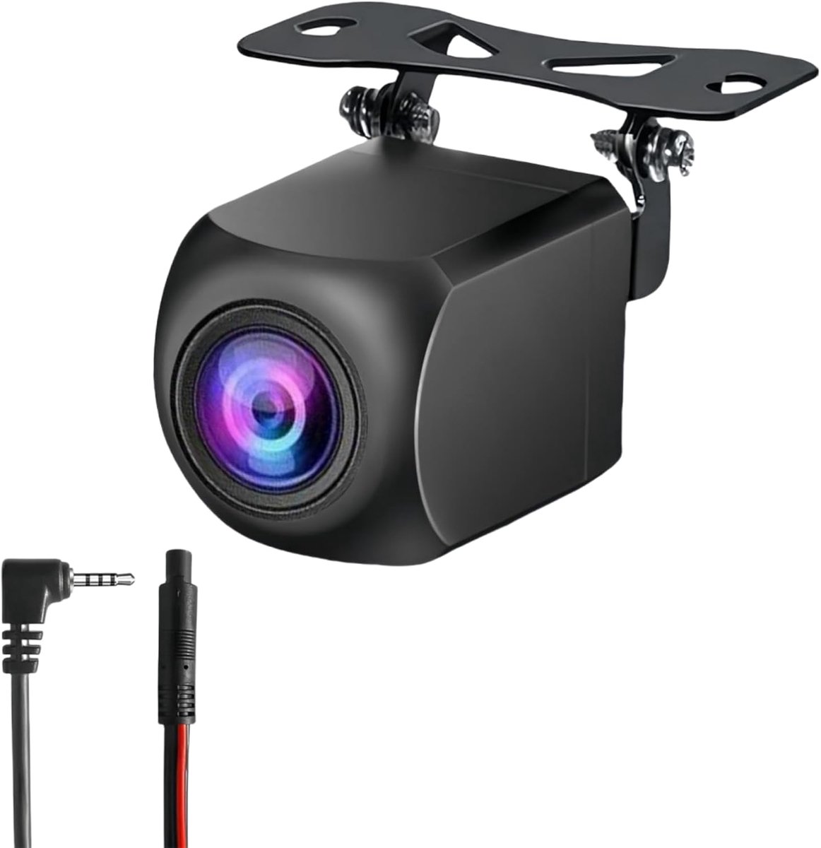 SnelShoppen - AHD 1080P 4 Pin Auto Achteruitrijcamera - Waterdichte Nachtzicht Autocamera met Spiegelbeeld - 6M Kabel voor Draagbare Carplay Car Stere