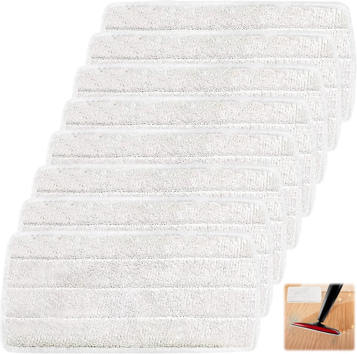 Stoomreiniger Replacement Pads 8pcs - Microvezel - Wasbaar en herbruikbaar - Voor grondige reiniging - ShopVlot