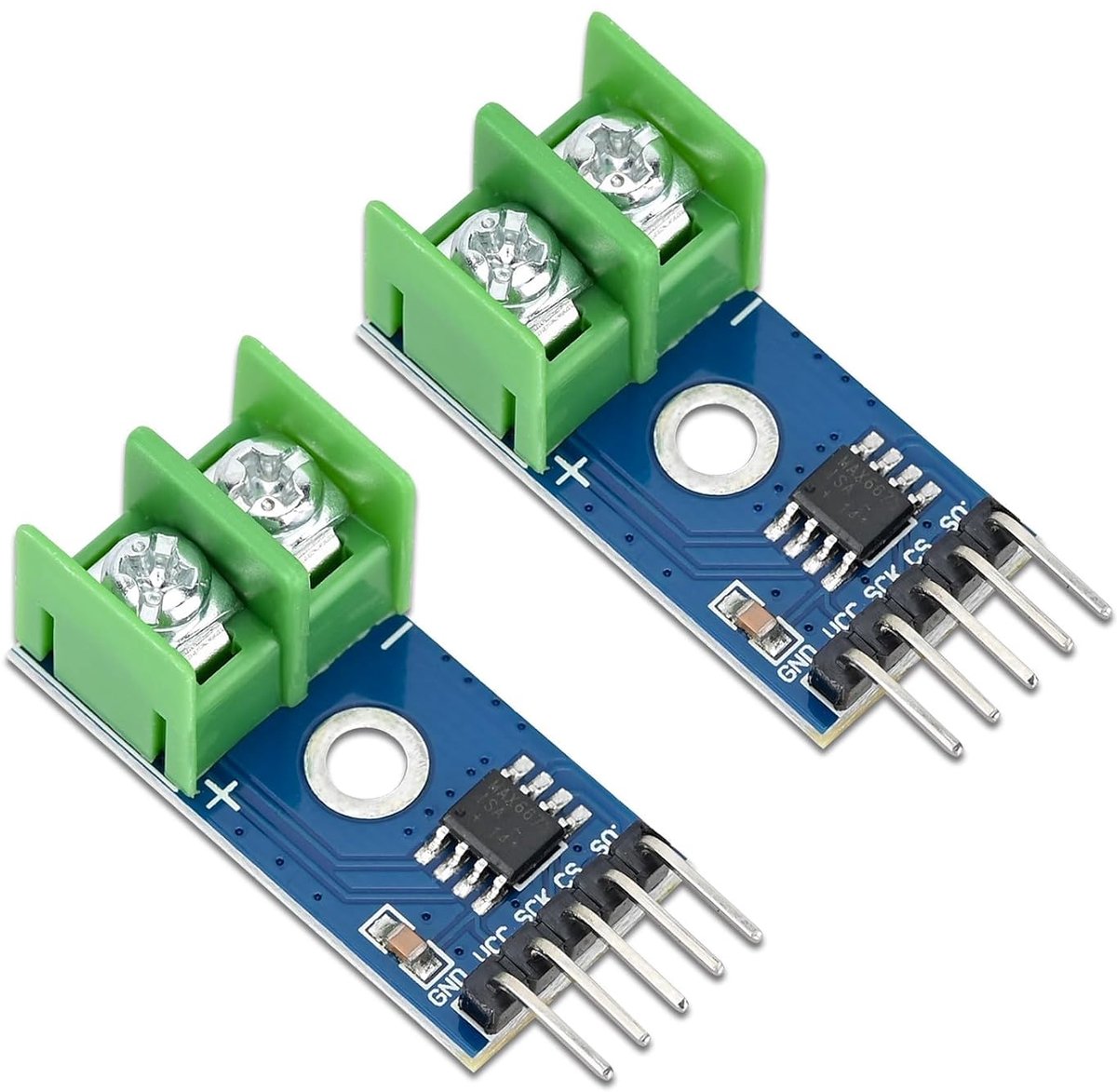 Thermoelement temperatuur sensor module - Set van 2 - Type K - 0-1024°C - SPI-interface - ShopVlot