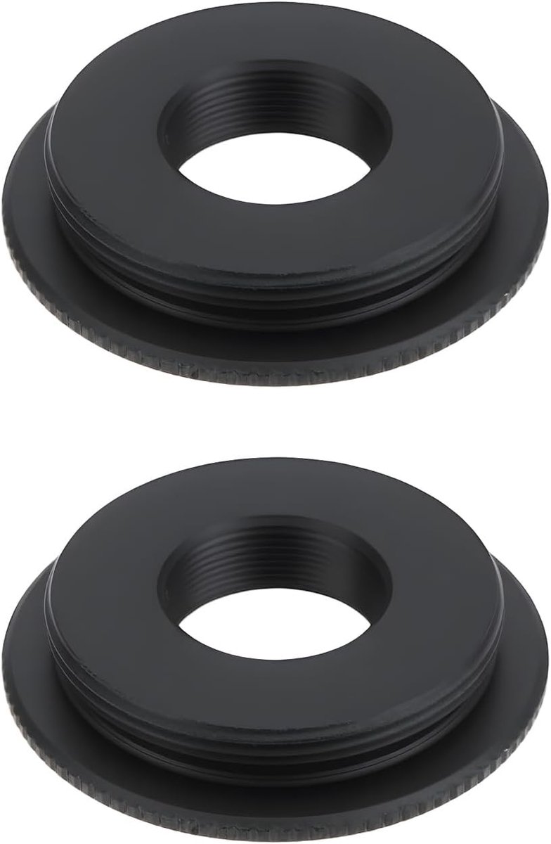 Lensadapter 2Pcs CS naar M12 - 12x31mm - Zwart - Voor camera en lens verbinding - ShopVlot