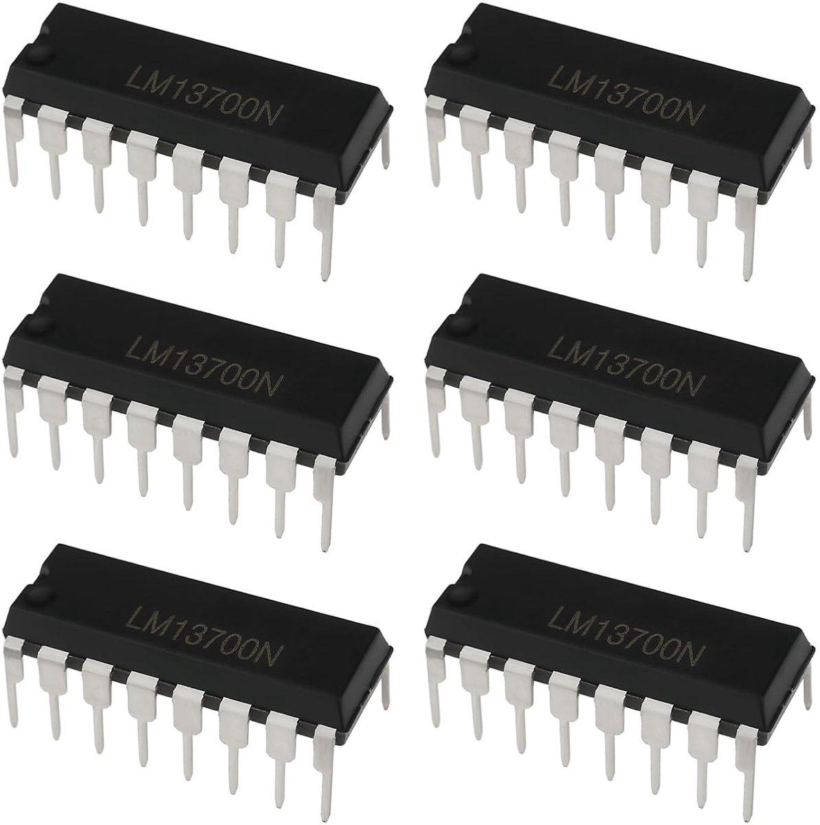 LM13700 op-amp 6Pcs - Dual transconductance - 16 DIL DIP - Perfect voor audio toepassingen - ShopVlot