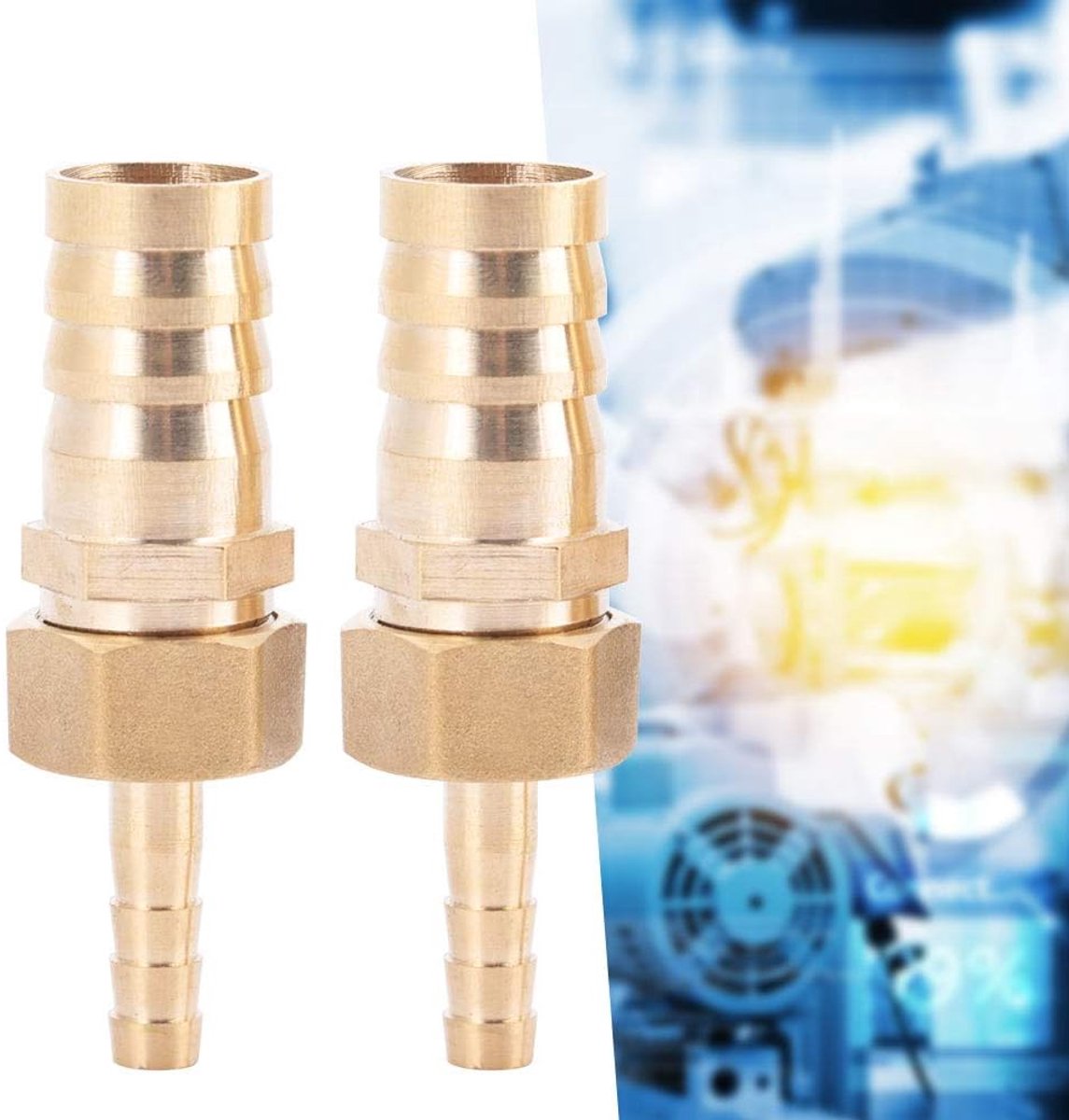 Fitting Slangen Barb-staartreductor Reduceer de Plug-connector (6-16 mm)