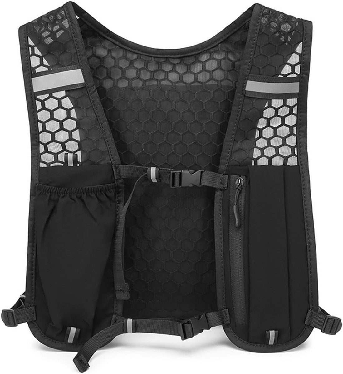 Hardloopvest, Waterdicht Gilet met Meerdere Zakken voor Trailrunning, Fietsen en Buitenactiviteiten