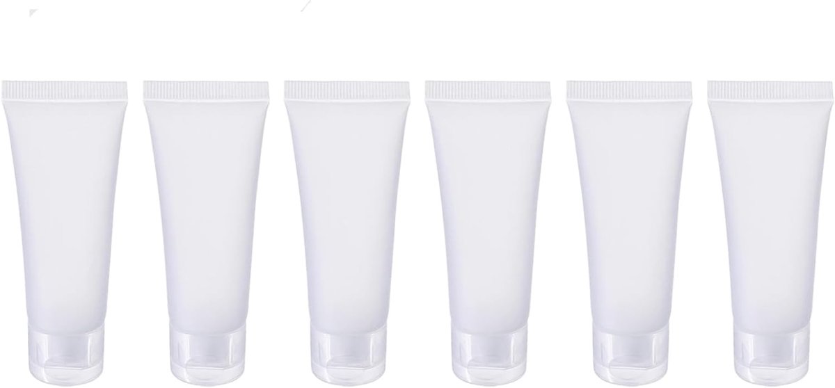20 STKS 15ml/20ml/30ml/50ml/100ml Clear Lege Hervulbare Plastic Zachte Buizen Cosmetische Monster Flessen Potten Make-up Reizen Containers Voor Lippenbalsems Lipgloss Shampoo Douchegel Body Lotion