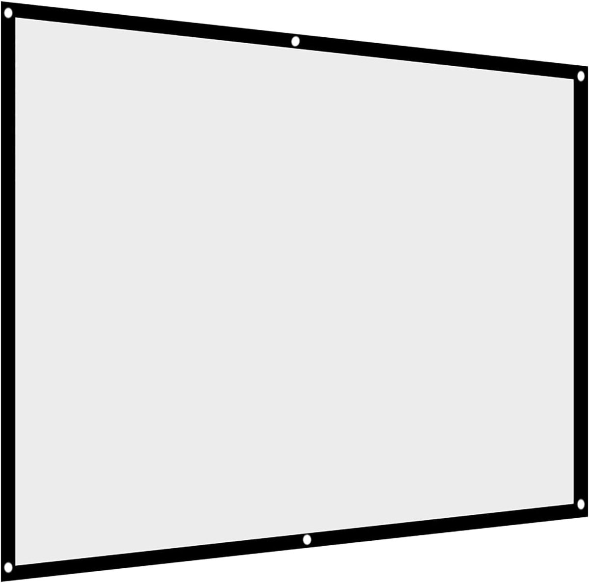 Opvouwbaar Wit Projectorgordijnscherm 4:3 met Ophanggaten, Geschikt voor Buitencampingfilm, Doorschijnende voor- / Achterprojectie (84 inch)