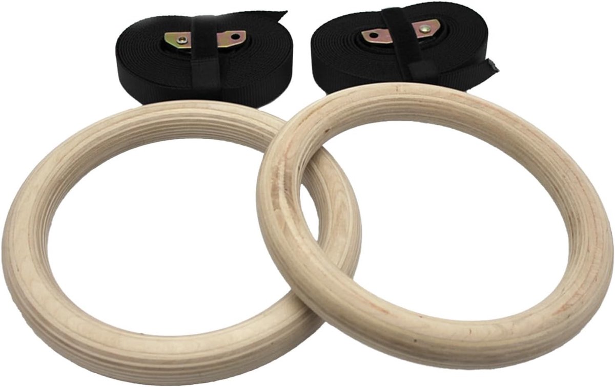 Ringen voor heren - verstelbare fitnessapparatuur voor thuis, fitnessringen, stevige oefening-optrekring voor pull-ups gymnastiek aerobics