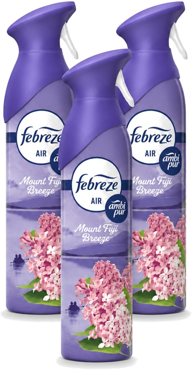 3 x Febreze – Luchtspray – Mount Fuji Breeze – 185 ml - Voordeelverpakking - 3 stuks