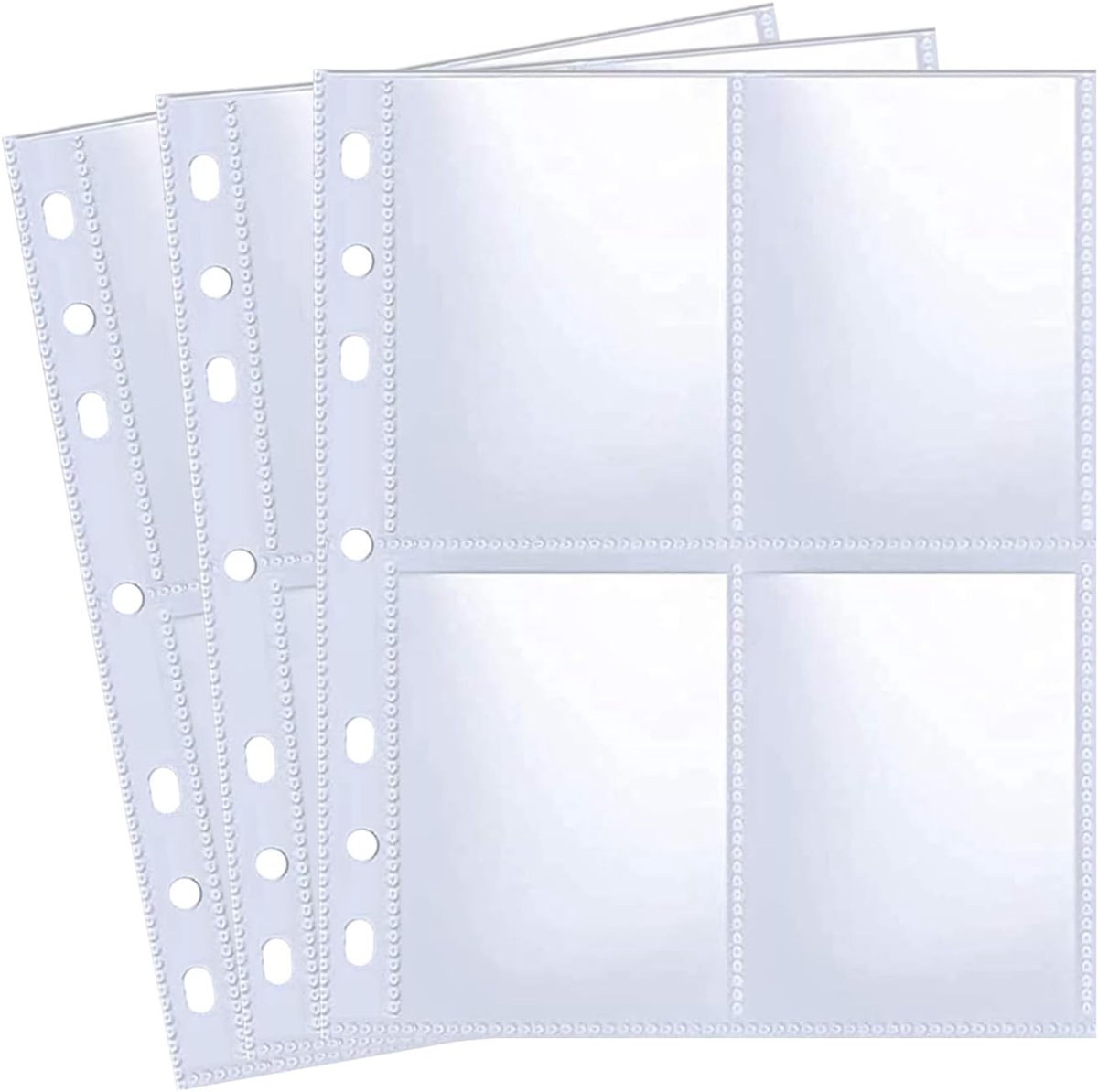30 Stuks 240 Zakken 2,5 x 3,5 inch Fotokaartmouwen Voor A5 6 Ringband, Ultraheldere K-pop Fotokaartmouwen, Dubbelzijdige 4 Pocket Fotopagina's, Toplader Fotobladbeschermer Voor Foto's, Ruilkaarten