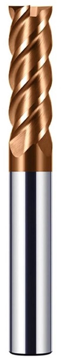 Hardmetaal Frees 8mm, 4 Tanden CNC Frees voor Staal, Metaal, Hout, Acryl en Kunststof