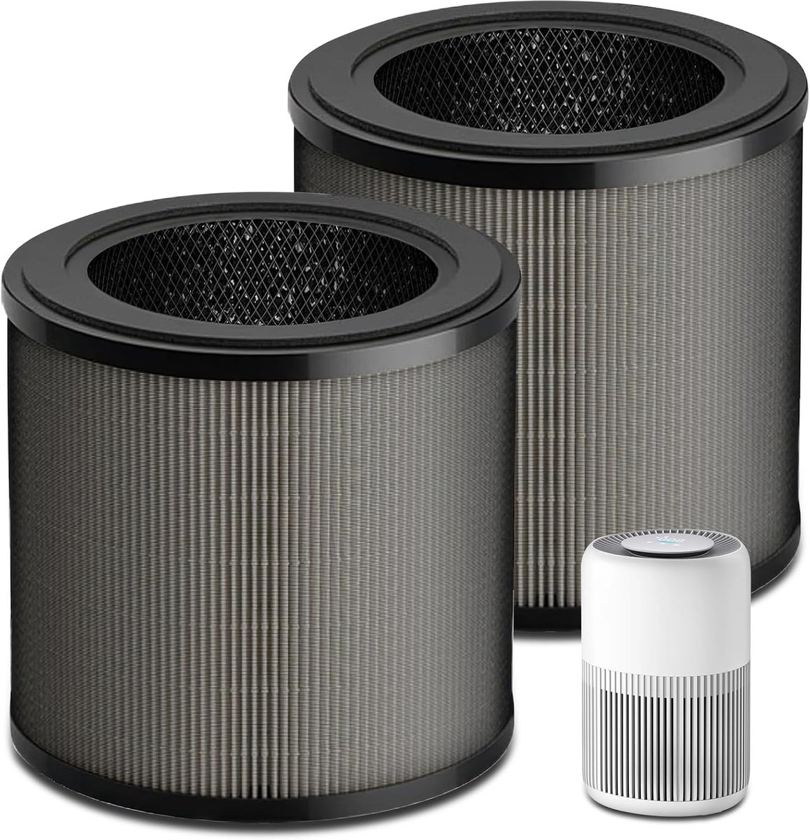 Filter voor Philips 900-serie, FY0910 vervangingsfilter voor AC0950 en AC0951 luchtreiniger, 3-in-1 HEPA NanoProtect H13 + actieve kool + vezellaag, FY0910/30 (verpakking van 2)