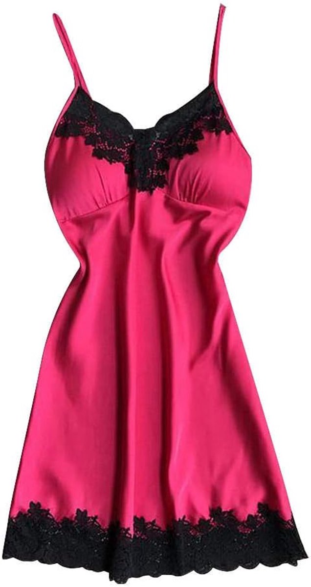 Klassiek Bh set Jarretellegordel en Kous LingerieSatijnen Nachtkleding Dames Dames Nachtkleding Nachthemd Sexy Lingerie