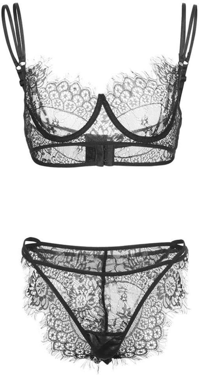 Sexy dames erotische lingerie Erotische Lingerie Vrouwen Transparante Bh Slips Sexy Ondergoed Hol Nachtkleding Kostuum