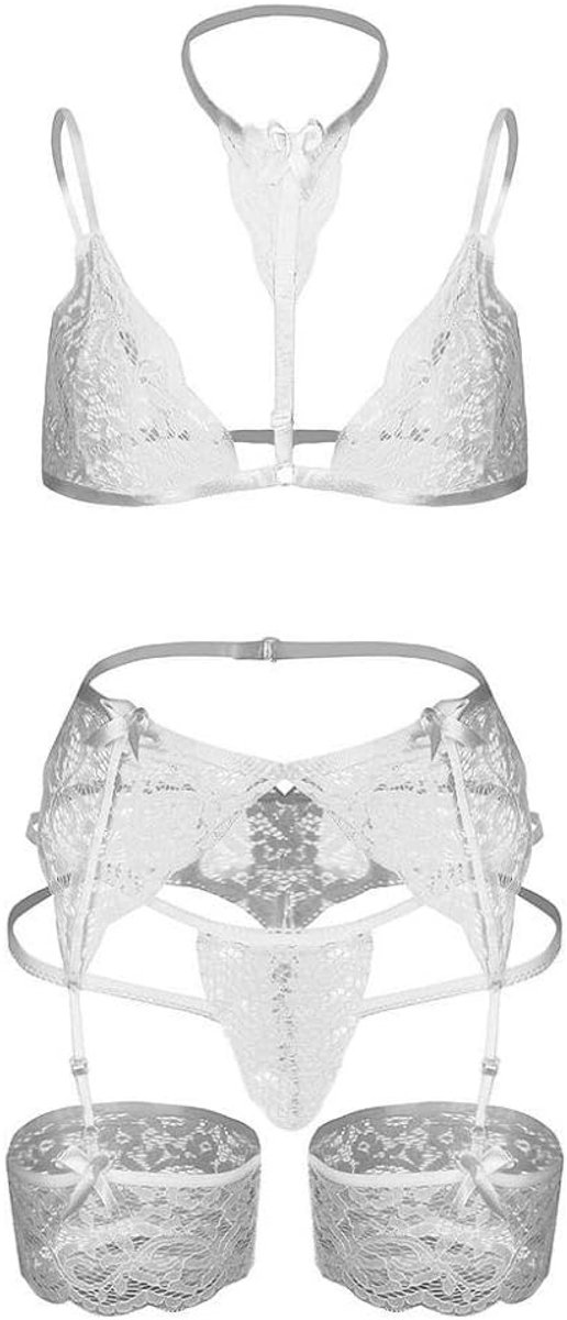 Dameskleding Sexy Vrouwen Bh Sets Kant Vrouwen Sexy Bh Plus Size Prachtige Sexy Lingerie Bh Kousenband Slips Set