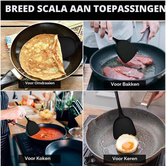 Spatels, spatels van siliconen,spatel,anti-aanbaklaag — afbeelding 3