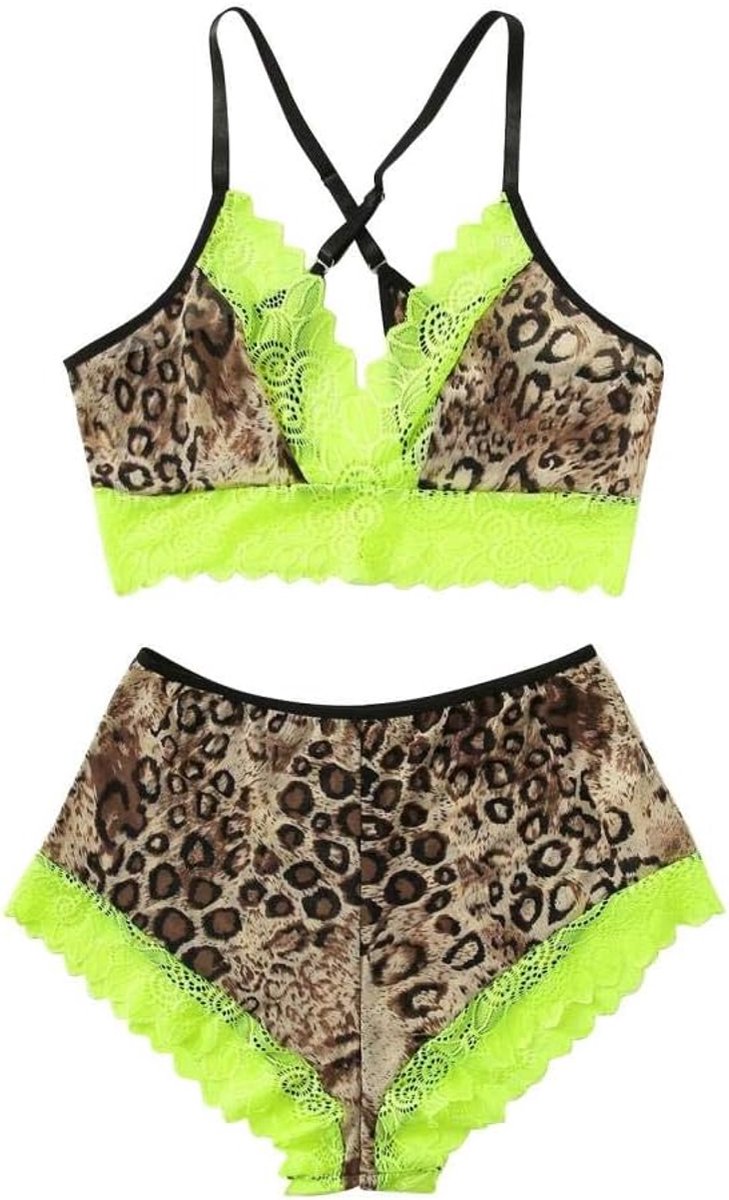 Sexy Lingerie Vrouwen Beha String Ondergoed Hol Kant Nachtkleding Kostuum