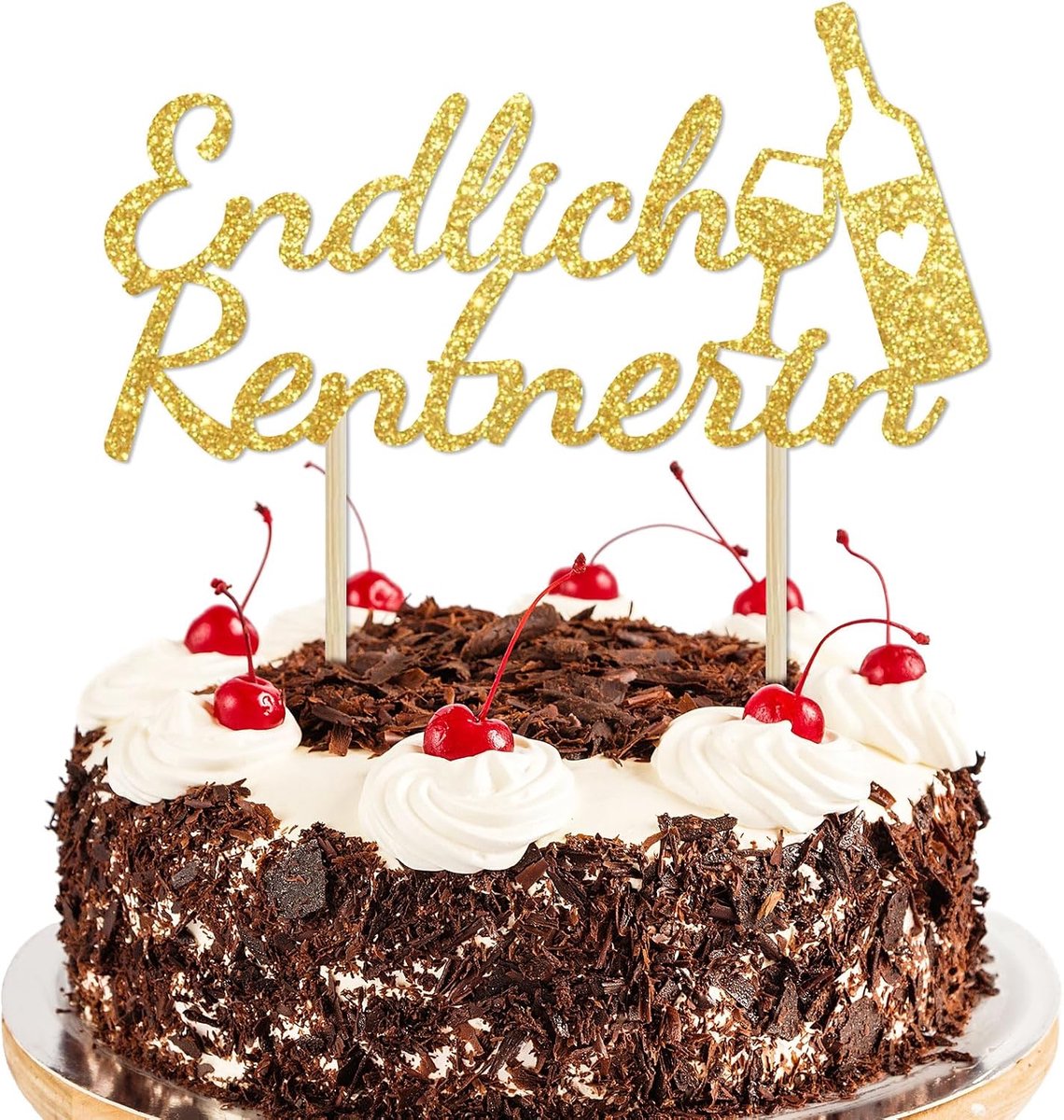 Eindelijk gepensioneerden taarttopper pensioen decoratie taart decoratie goud pensioen decoratie taart glitter cupcake papier gelukkig pensioen party taart decoratie
