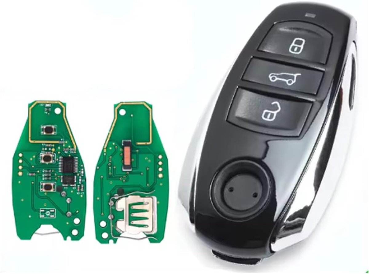 Touareg 2010-2014 HitagCVGA PCF7945AC Chip 433 MHz 868 MHz Smart Remote Autosleutelhanger 3 toetsen (868 MHz)
