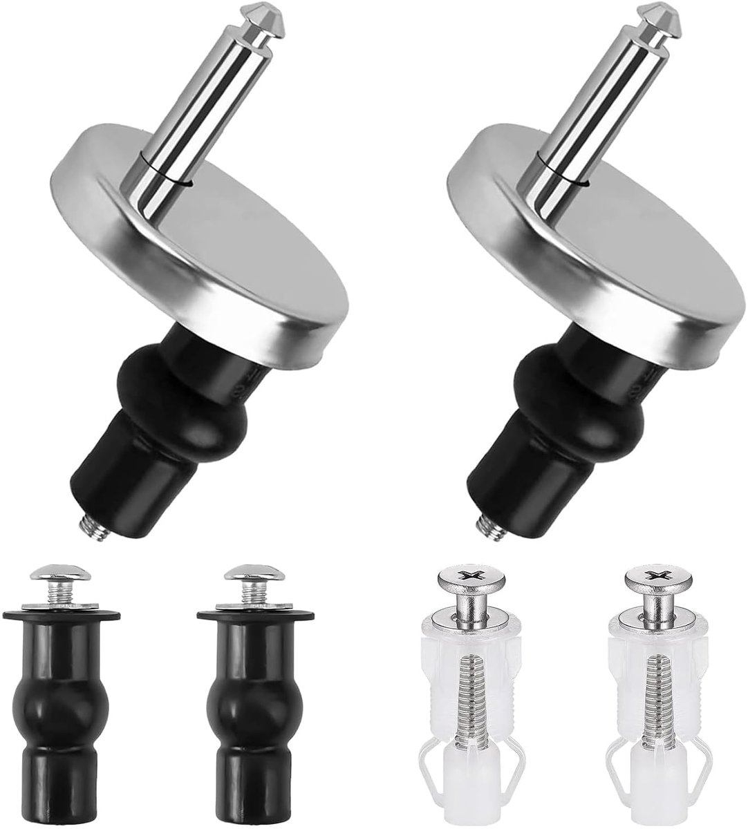 Wc-bril, rubberen moer, scharnieren, brilset, schroeven, reparatie, accessoires