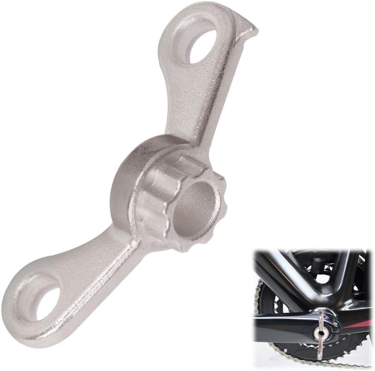 2-in-1 fietscrankverwijderingsgereedschap voor Shimano Hollowtech II, cranktrekker, Shimano cranktrekker, voor demontage van de fiets, cranktrekker
