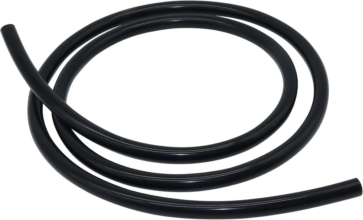 Siliconen slang,binnendiameter 7mm, buitendiameter 10mm, 1,5 meter zwarte siliconen slang voor pompen en luchtslangen
