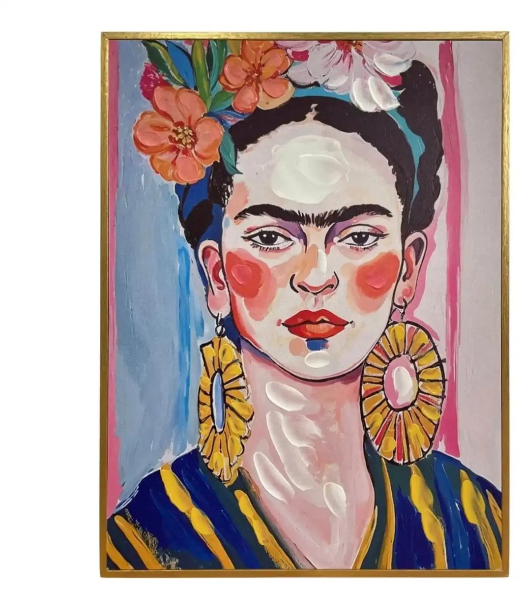 Mansion atmosphere Houten schilderij Frida Kahlo Two – 30 × 40 cm