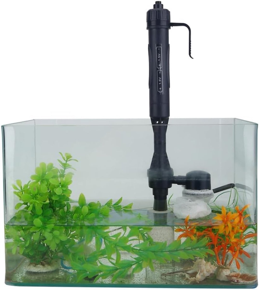 Elektrische mulmzuiger voor aquarium, grindreiniger, elektrische aquariumpomp filter, aquariumreinigingsset voor helder en gezond water
