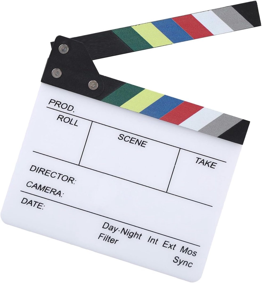Cut Action Scene Clapper Board, Director Scene Clapperboard