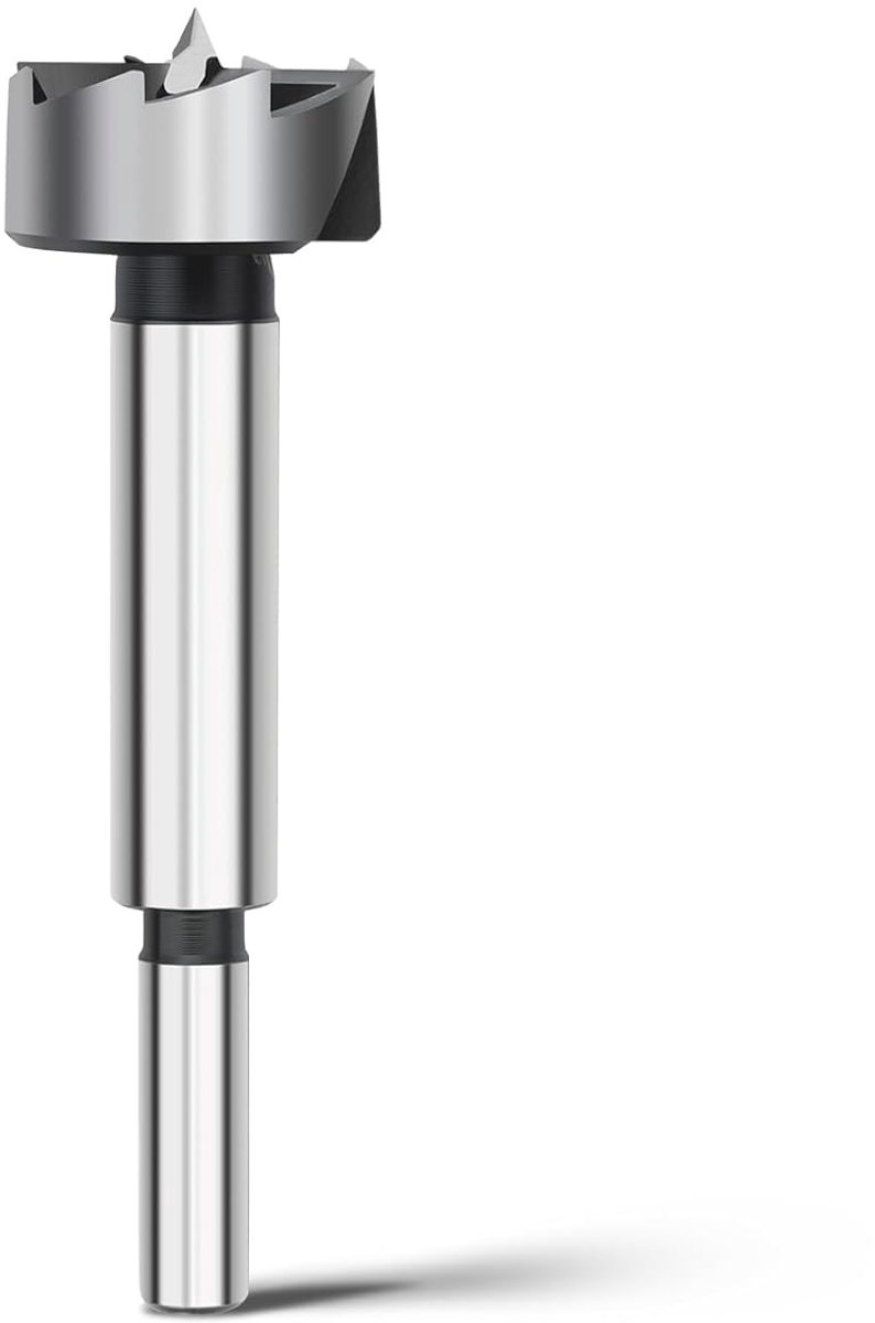 SnelShoppen - Forstner boor 30 mm voor hout, precisie boorbit met 8 mm ronde shank, diep boren in hardhout, zachthout en spaanplaat, 90 mm lengte