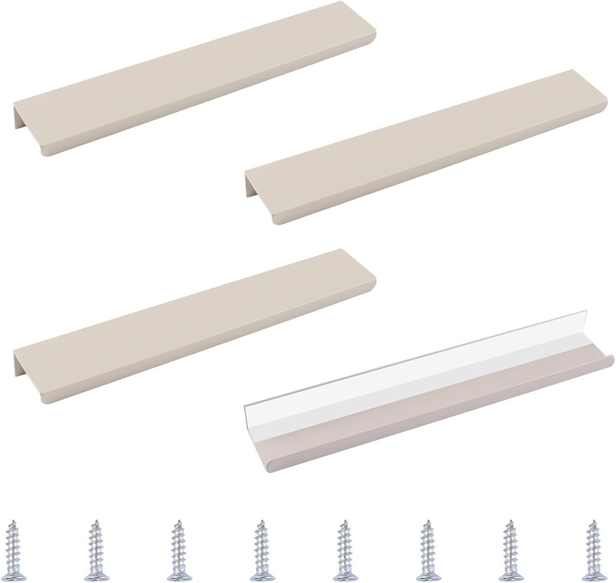 Vingerrand trekken 200 mm - Aluminiumlegering - Modern ontwerp - Onzichtbare handgrepen voor kasten - ShopVlot