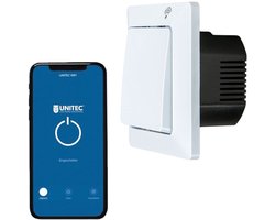 Unitec WLAN Smart Schakelaar Set Module WiFi Lichtschakelaar voor Alexa Google Tuya