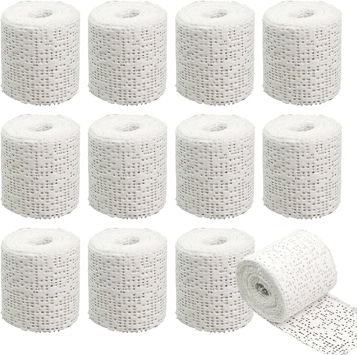 12 rollen gipsverband 5 x 270 cm (1,97" x 106,3"), gipsverband voor modelleervormen, kunsthandwerk - ShopVlot