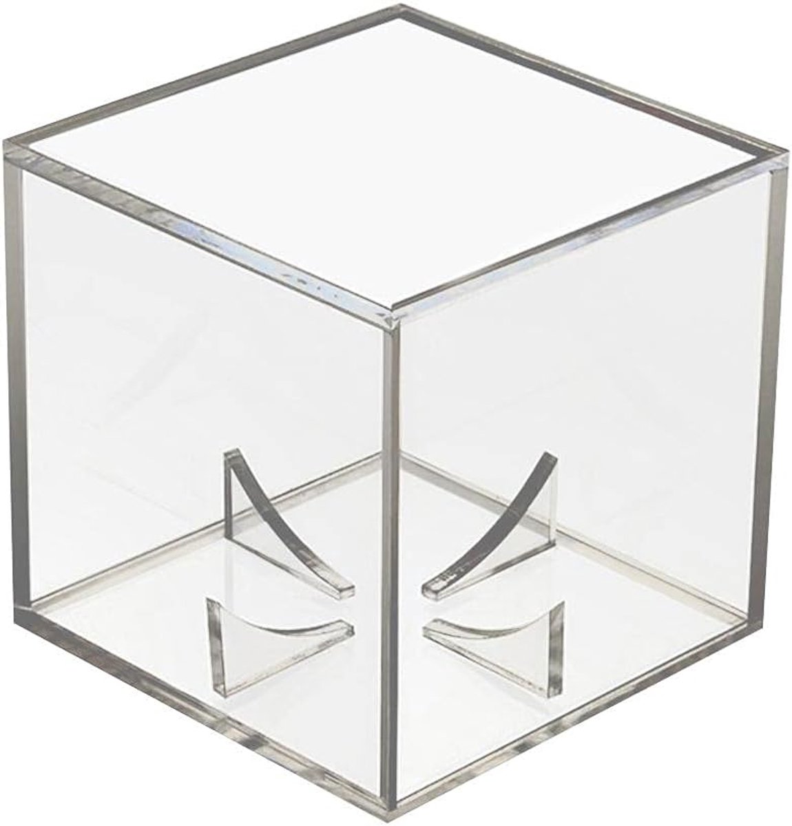 Acrylic Baseball Display Case, UV Protected Clear Cube Tennis Ball Display Storage Box Holder Memorabilia Showcase - ShopVlot