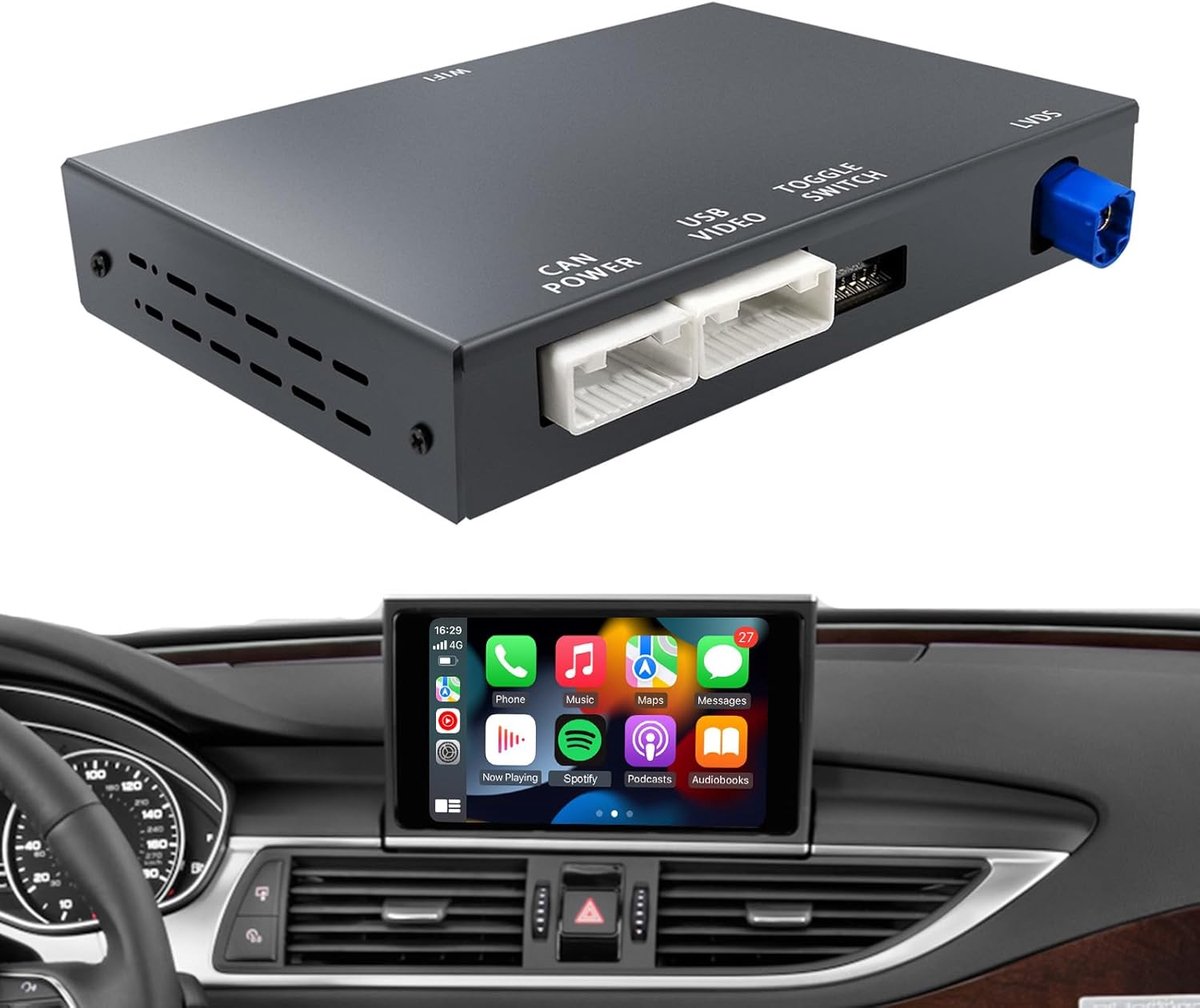 Wireless CarPlay & Android Auto retrofit kit - Audi A4/A5/Q5 2008-2018 - Plug & Play upgrade - Inclusief MirrorLink - ShopVlot