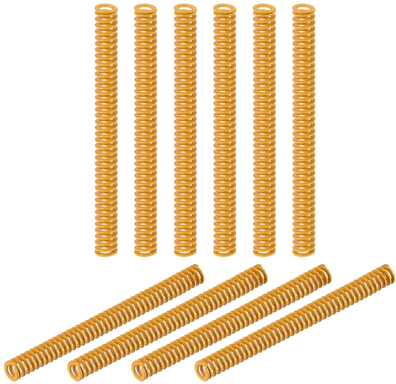 drukveren 8 mm buitendiameter - 90 mm lang - spiraal reliëf - ideaal voor 3D-printers - 10 stuks - ServiceTopper