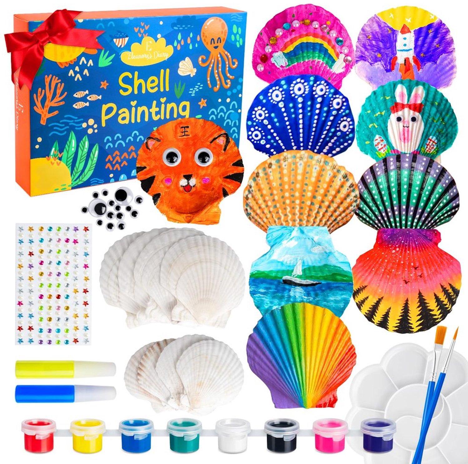 Creatieve Schilder Set voor Kinderen met Schelpen