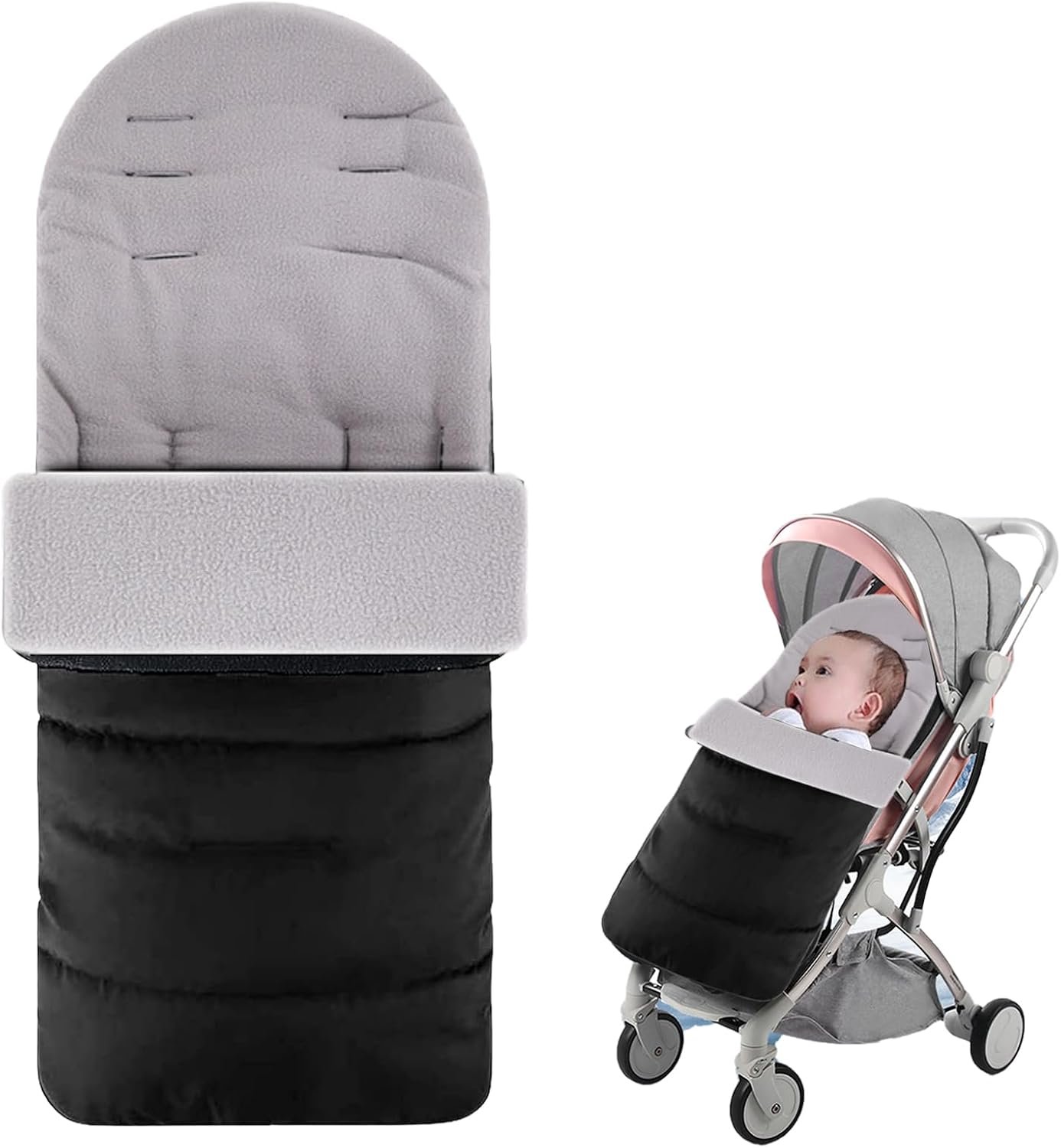 voetenzak voor de winter - universeel - waterdicht en vuilafstotend - geschikt voor alle kinderwagens - m-winkel