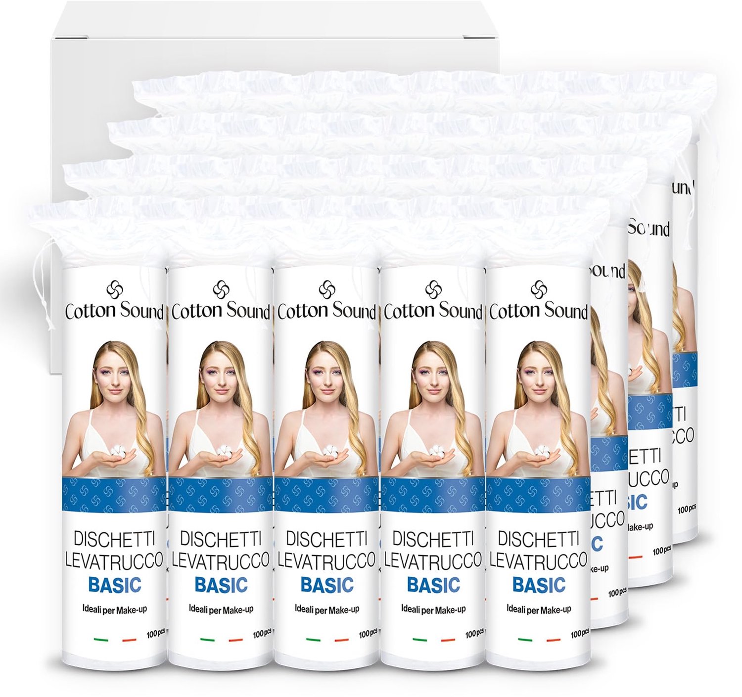 Basic Makeup Remover Pads - 100% Katoen - 2400 Stuks