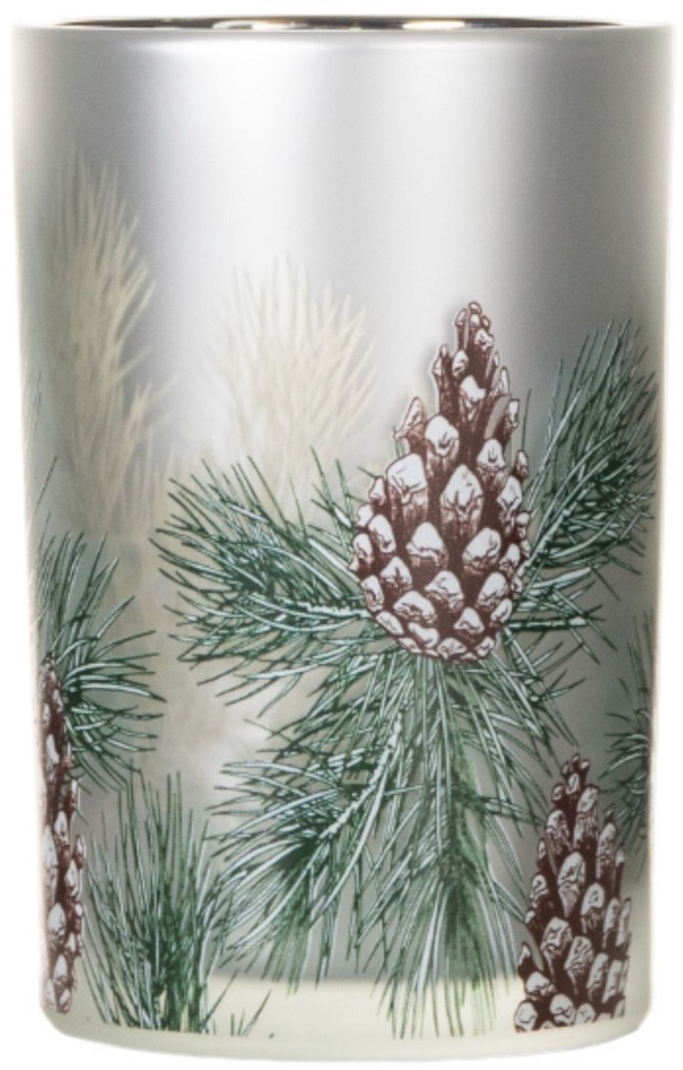 Mars & More Theelichthouder dennenappel groen 12,5cm Multi