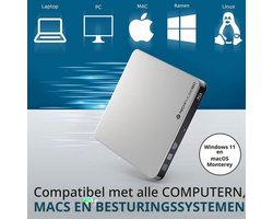 USB 3.0 Externe Blu-Ray Brander Superdrive draagbare Blueray Rom Drive BD DVD CD Slim voor Computer Notebook Ultrabook Netbook Laptop Windows Mac OS iMac Macbook Pro Air