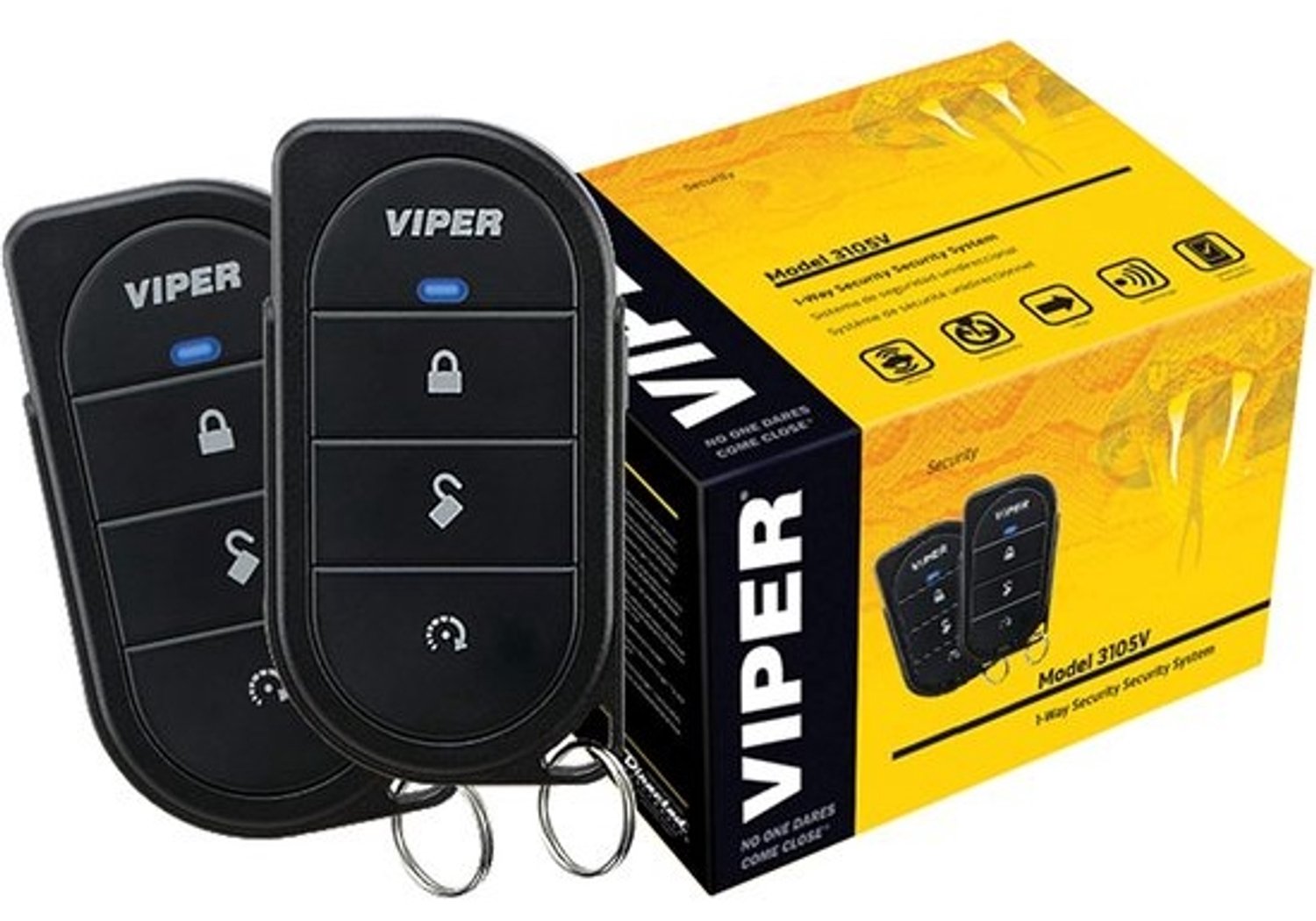 Autoalarm - met schoksensor en sleutelloze toegang