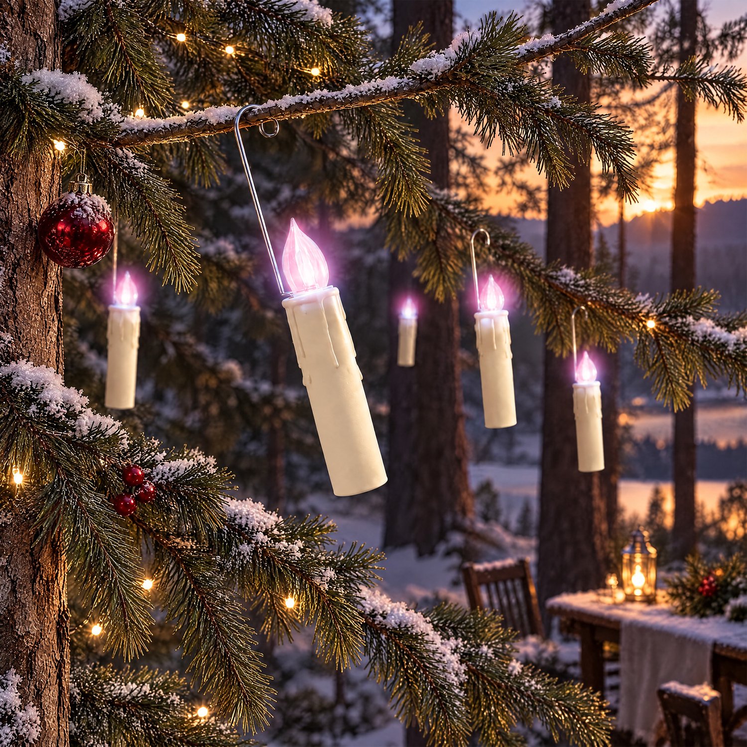 Froadp 30er LED Kerstkaarsen Draadloos kleurverlichting Kaarsen Met Timer Afstandsbediening Vlamloze Kerstboomkaarsen Feest Voor Feestjes,Kerstboom,Huwelijk, Huwelijksdecoratie,Geboortedag (Met Batterij)