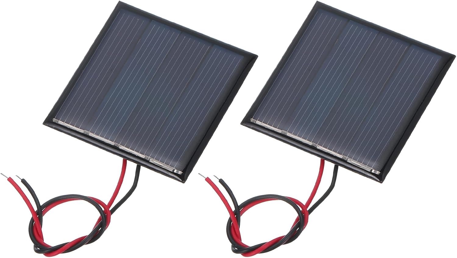 Miniatuur zonnepanelen 44mm x 44mm - polykristallijn - 2V 0,22W - ideaal voor DIY-lader - 2 stuks - ServiceTopper