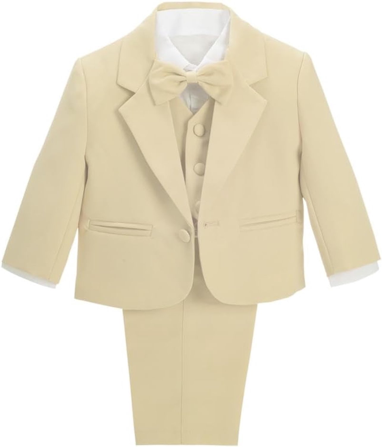 5-delig pakje voor babyjongens, blauw/zwart/wit/ivoor/grijs