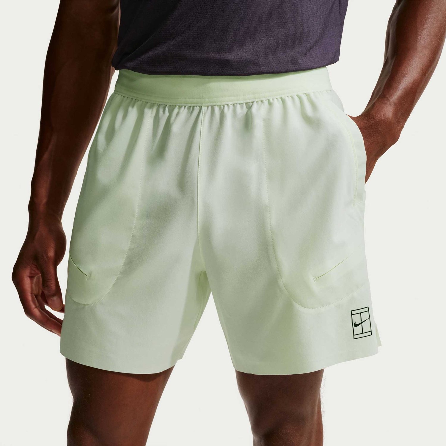 Nike Advantage Short Geel