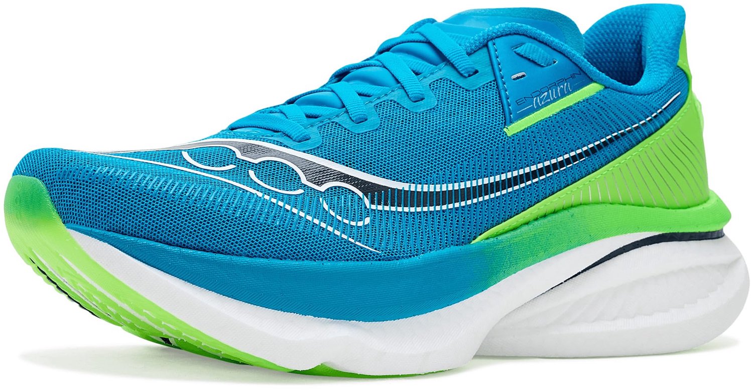 Saucony Endorphin Azura Hardloopschoenen Kobalt/limoengroen